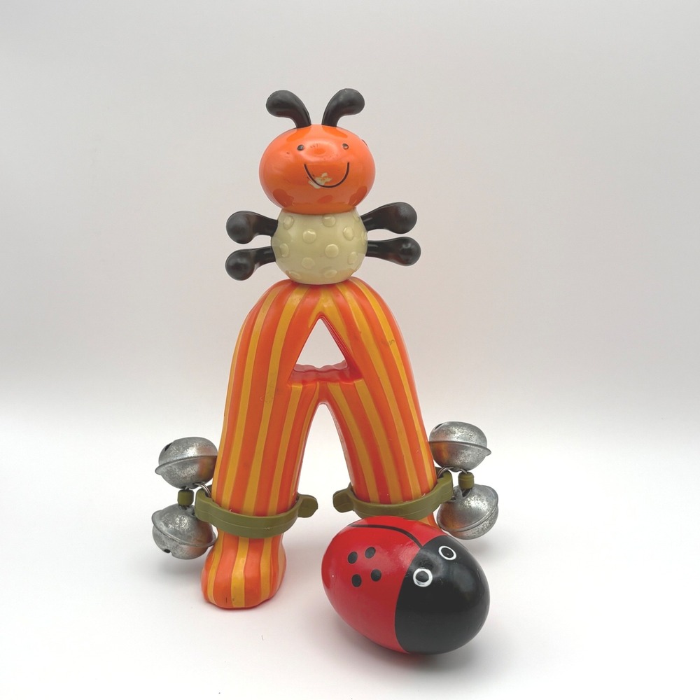 Battat B. Toys Jingle Bell Ant Shaker and Ladybug‎ Egg Shaker Musical Toy Set